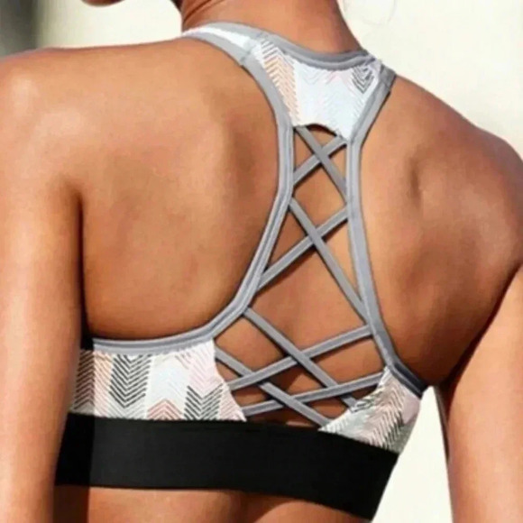 Victoria Sports- The Player Lace Racerback Sports Bra - Picture 9 of 9